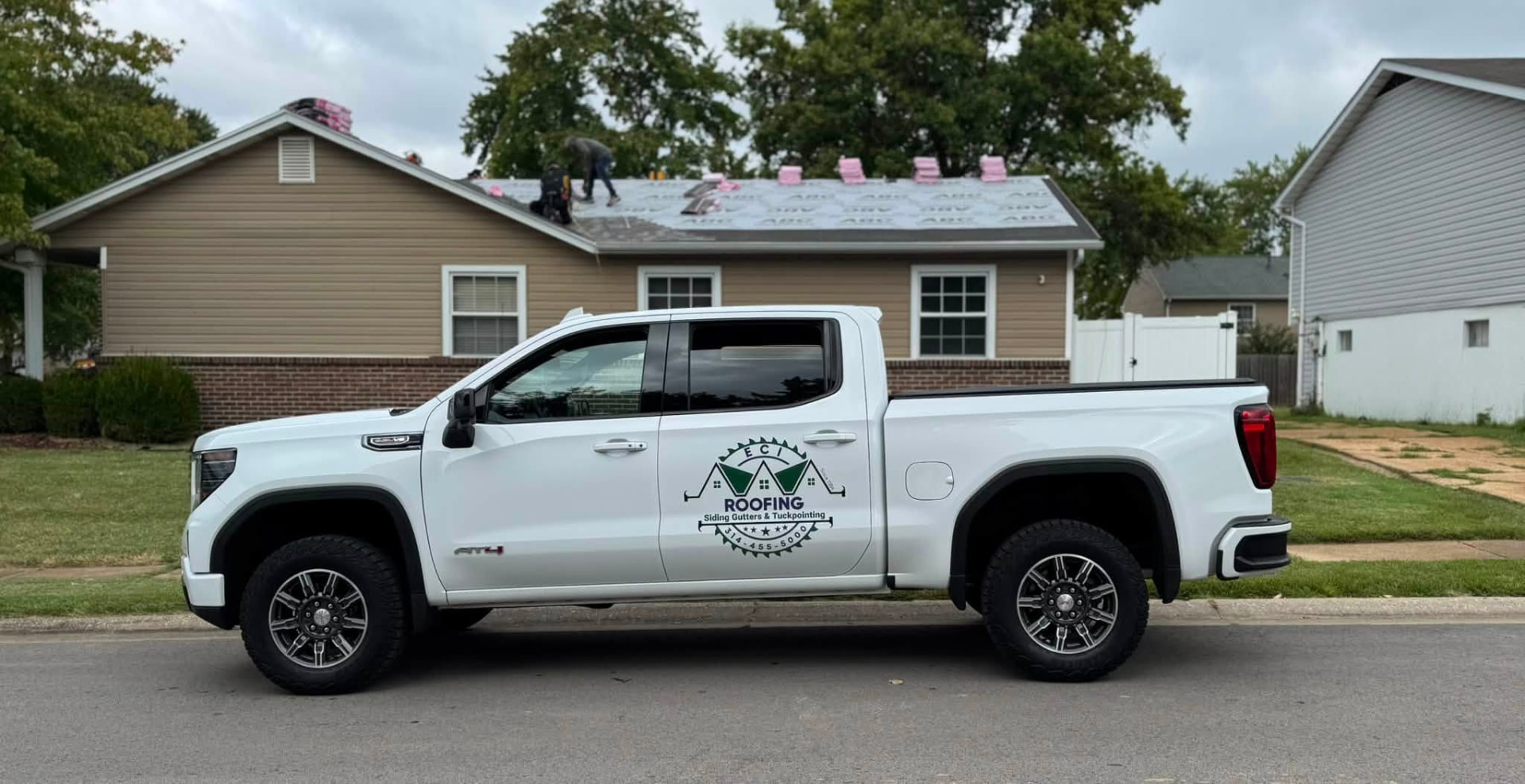 ECI truck on a St. Louis area jobsite